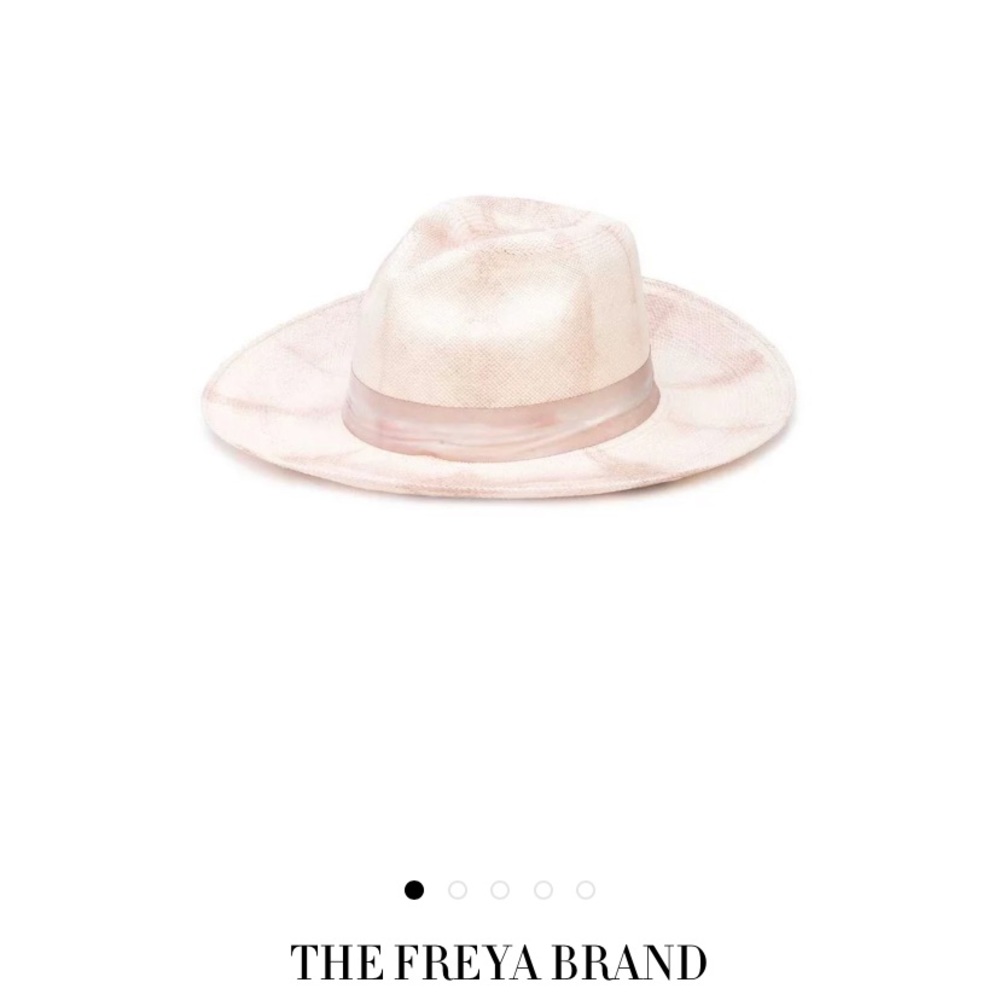 NWT Freya Brand-Heather Dusty Rose Panama Hat in L